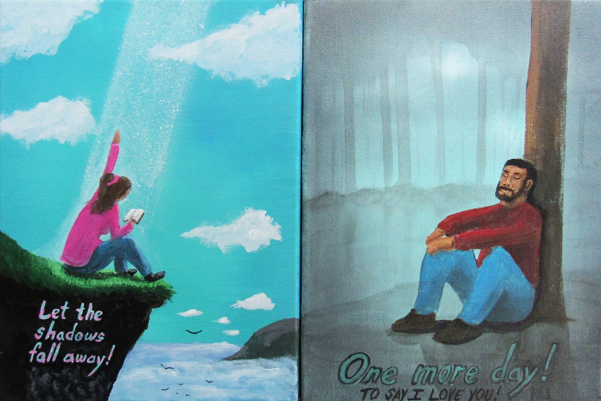 Impressionistic Portrait Acrylic Painting By William F. Adams, 18 X 12", Inspirational Art #7, Original Artwork