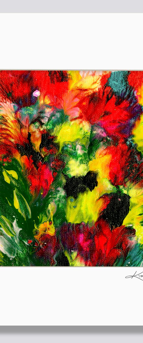 Flowering Euphoria 1 - Floral Abstract Painting by Kathy Morton Stanion by Kathy Morton Stanion