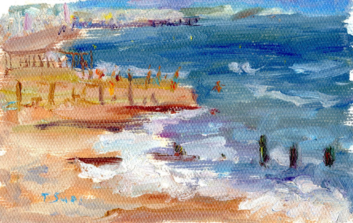 Seaside In Hove, Uk By Tanya Sun, 8 X 6, Artwork For Sale On Artfinder