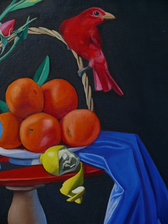 Still-Life With Red Tanager