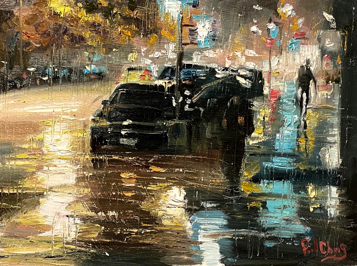 Heavy Rain Street by Paul Cheng