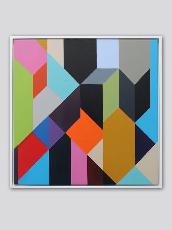 Geo Blocks No 1 (Framed)