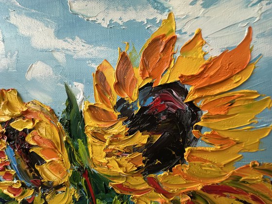Sunflowers landscape