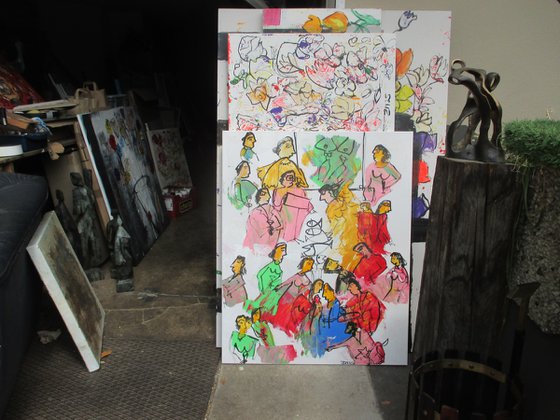 People in gallery