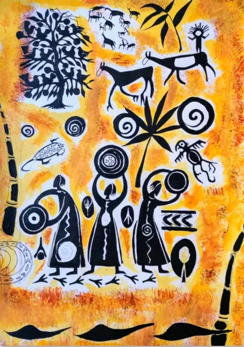 Expressive Portrait Acrylic Painting By Sanja Jancic, 20 X 28", Warm Day, Original Artwork