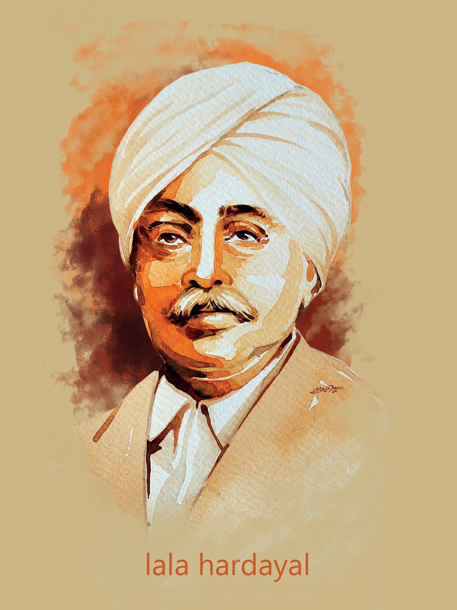 Abstract Acrylic Painting By Artist Gurdish Pannu, 30 X 40, Lala Hardayal, Original Artwork