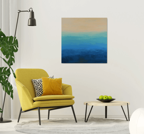 Beach Vibes - Modern Abstract Expressionist Seascape