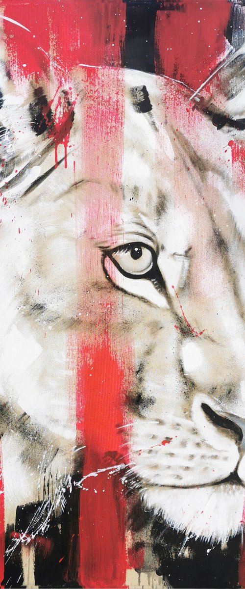 Big Cat - Lioness #12 by Stefanie Rogge