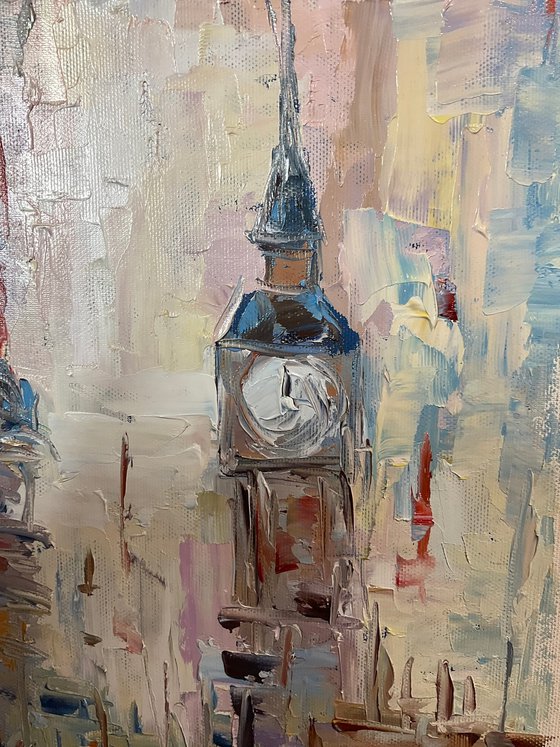 London umbrellas. Pastel mood