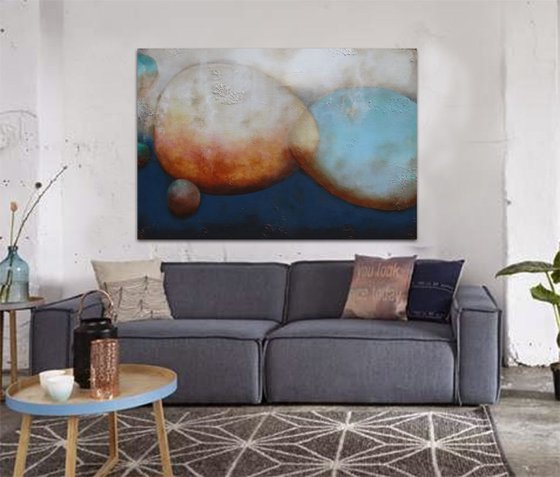 organic shapes (150 x 100 cm XL artwork)