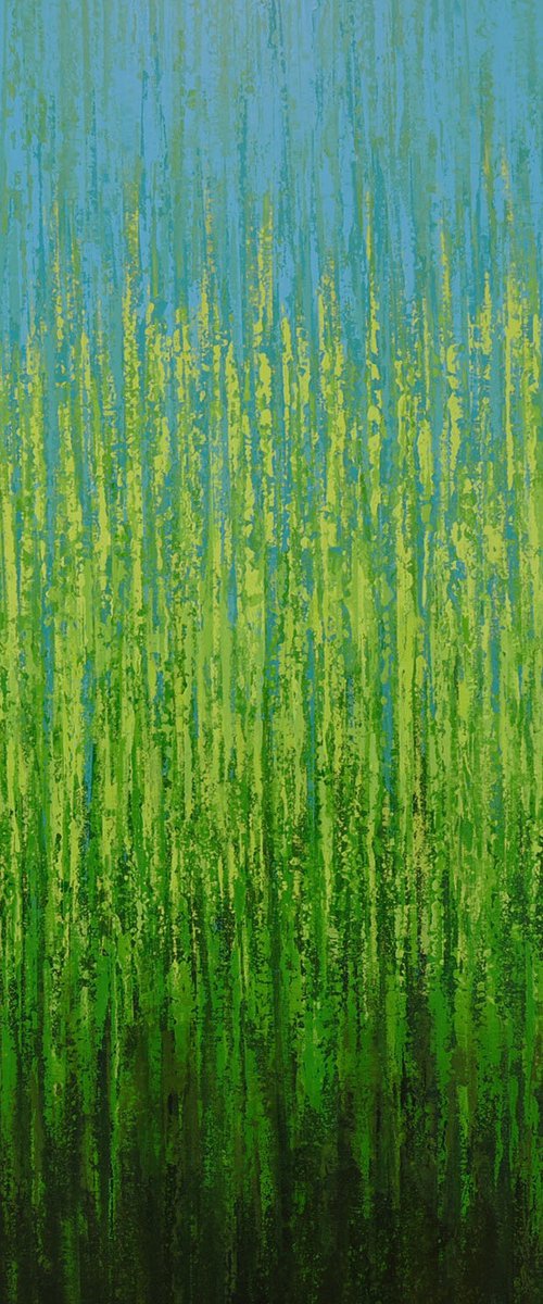 Summer Grasses - Color Field by Suzanne Vaughan