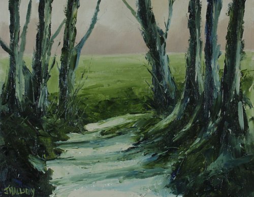 Through the woods, Irish Landscape by John Halliday
