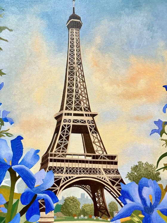 Eiffel Tower With Fleur-de-Lys