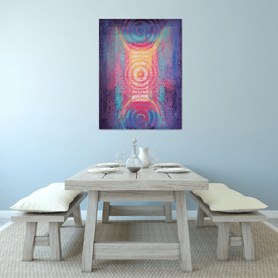 Metapattern: Neon wave #1 XL