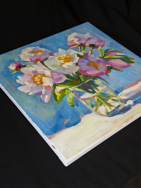 Peonies in Morning Light