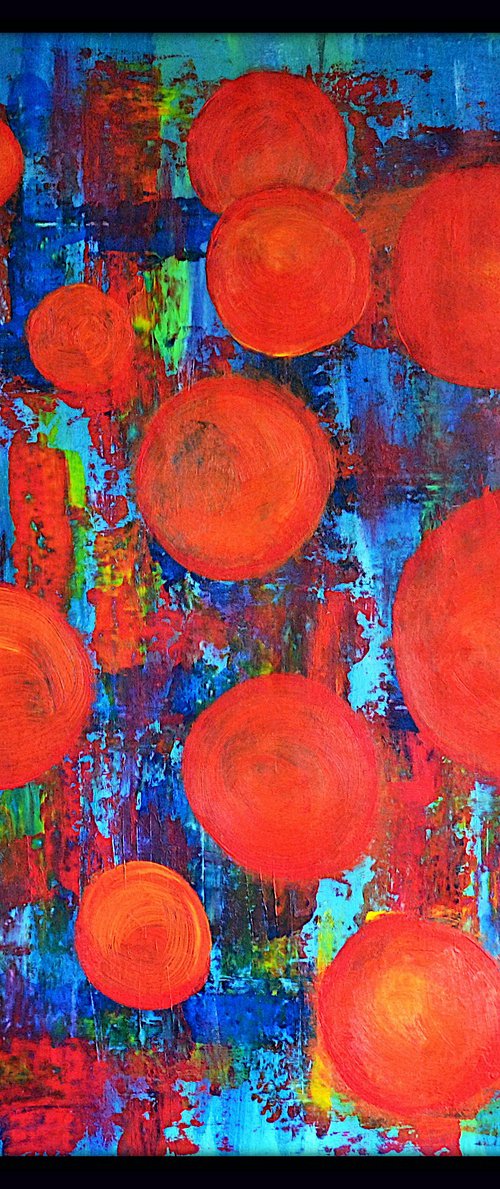 Abstract poppies by Isabelle Vobmann