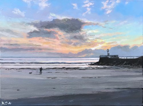 Seascape 49 - Winter morning, Looe, Cornwall. by Russell Aisthorpe