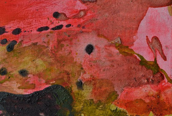 Maremma - vibrant abstract mixed media painting