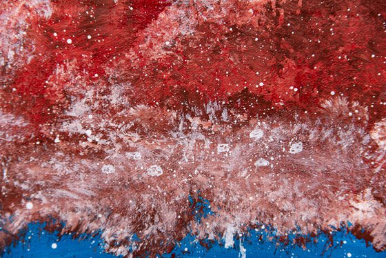 Autumn silence in dark coral tones