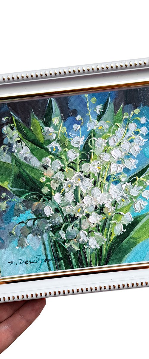 Lily of the valley flowers by Nataly Derevyanko