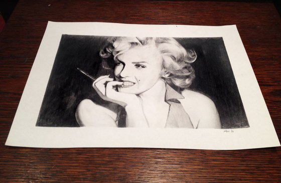 Marilyn Monroe  - Graphite Pencil Drawing