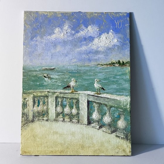Venice Lagoon Seagulls Terrace