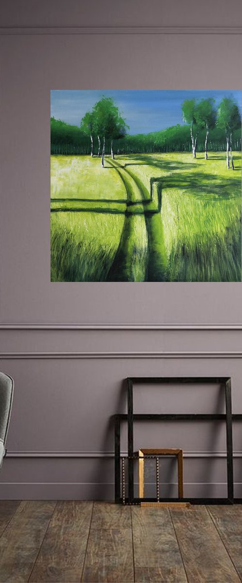 Spring and the Light  - Fields and Shadows Series by Danijela Dan