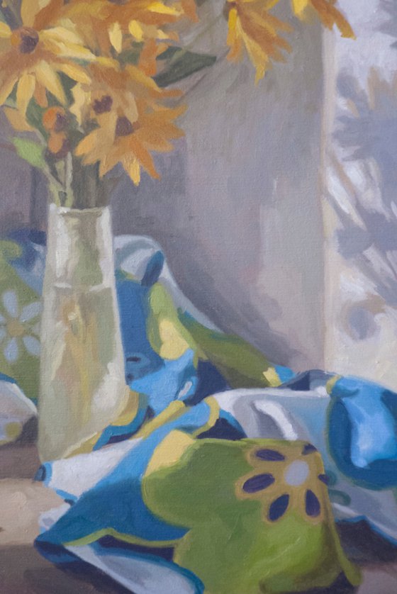 Composition with flowers