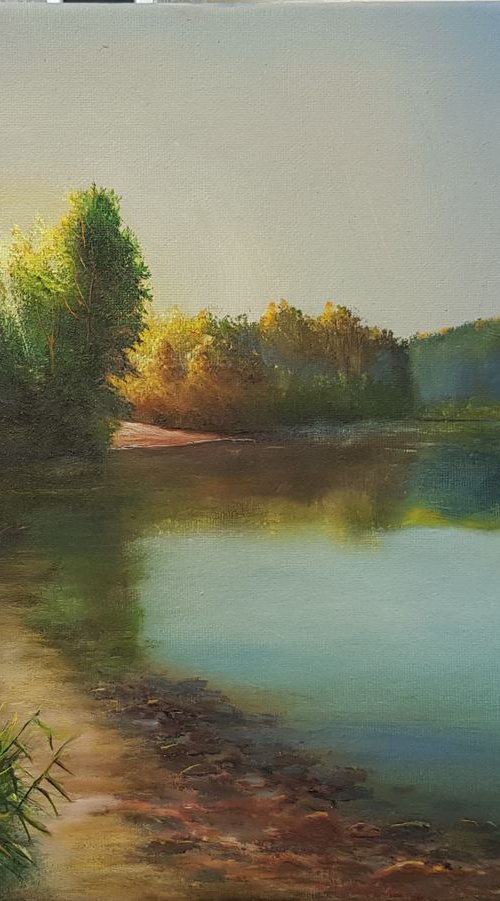 Morning By The Riverside by Vladimir Jarmolo