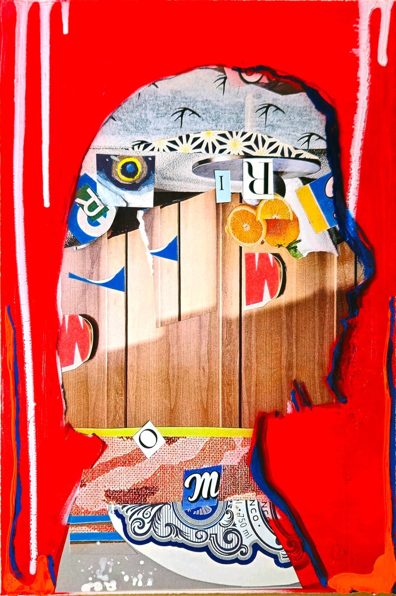 Portrait Collage By Shelton Walsmith, 9 X 12", Megan