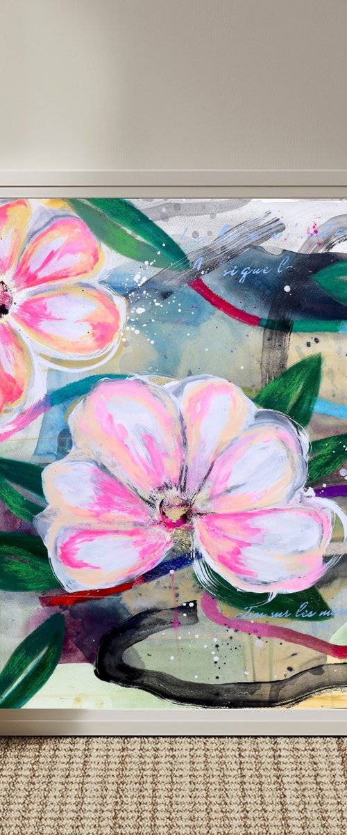 Luminous Bloom 01 by Poovi Art