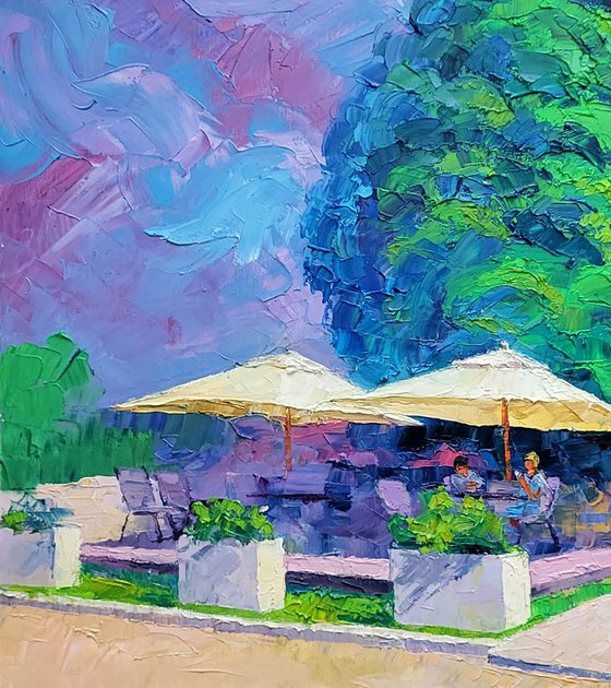 Summer cafe