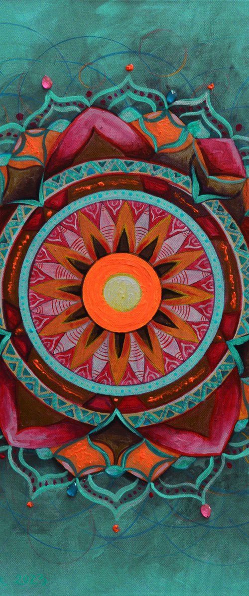 Mandala 4 by Mihaela Ionescu