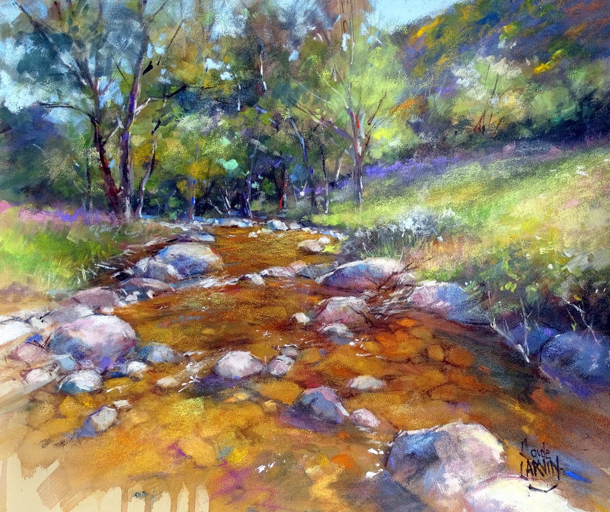 Summer river by CLAUDE CARVIN