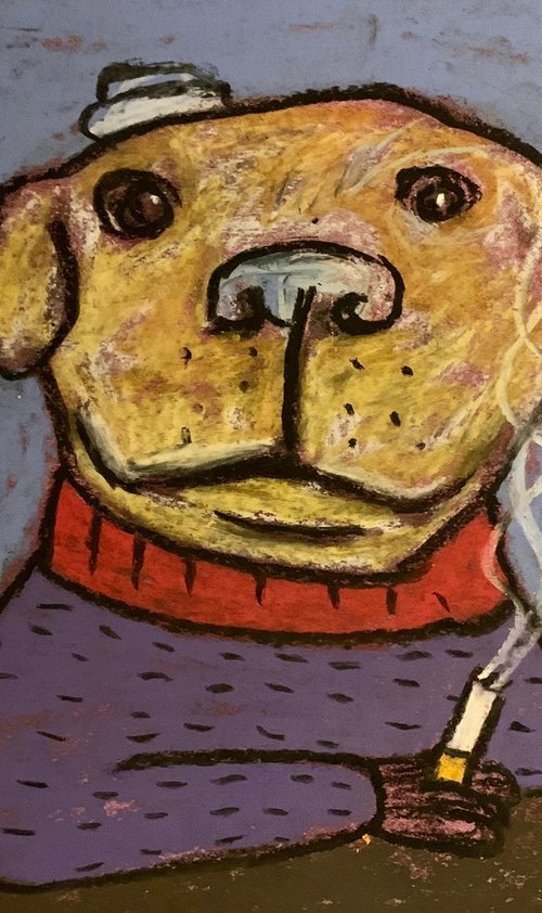 Smoking dog #88 by Pavel Kuragin