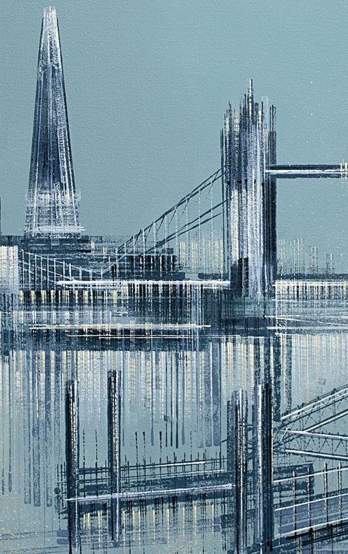London. Tower Bridge And The Shard In Morning Light by Marc Todd