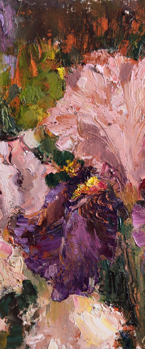 Iris in Claude Monet's Garden by Olha Laptieva