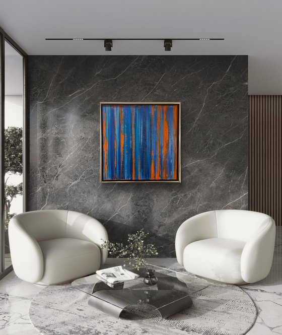 Echoes of Fire 70x70x2 cm