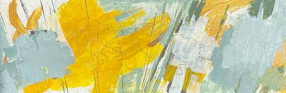 Daffodil Yellow and Dusty Blue