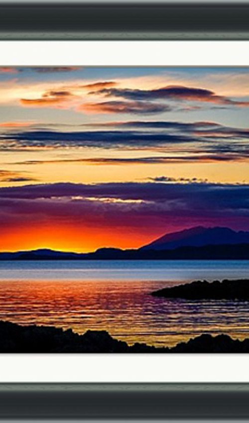 Sunset Over Skye - 18x12" Limited Edition Framed Print by Ben Robson Hull