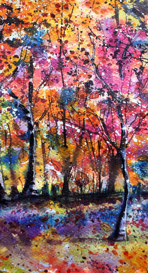 Autumn forest by Julia  Rigby