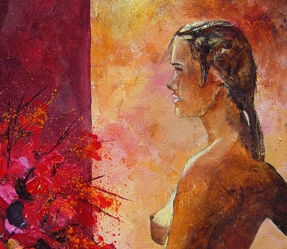 Red flowers for Samantha