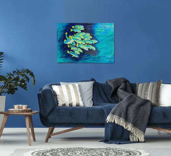 Sealife. Acrylic on canvas