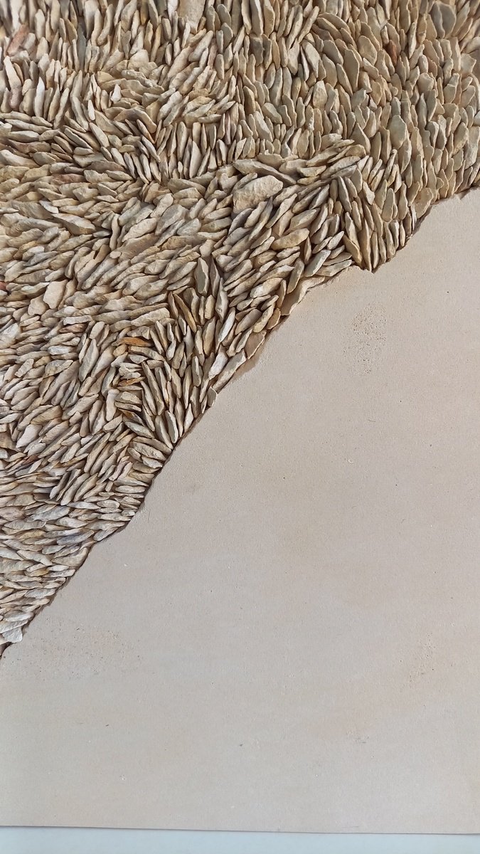 Abstract Cityscapes Stone Sculpture By Emanuela Camacci, 6 X 9, Re Builded, Original Artwork