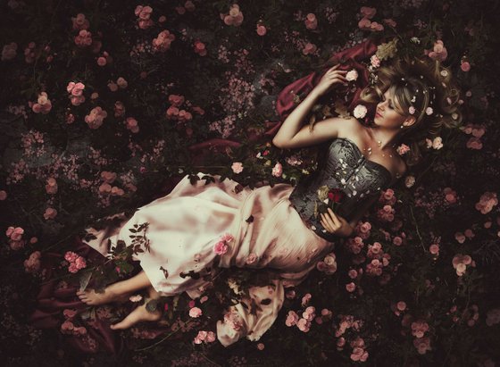 Fine Art Photography Print, Sleeping Beauty, Fantasy Giclee Print, Limited Edition of 5