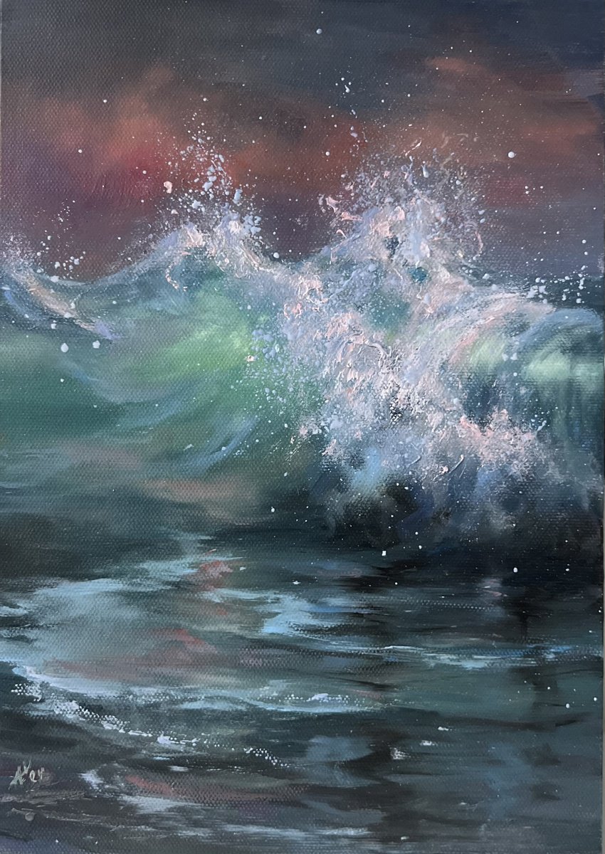 Photorealistic Landscape Oil Painting By Alesia Yeremeyeva, 9 X 12, August Dawn, Original Artwork