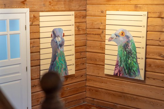 Bird of freedom (diptych)