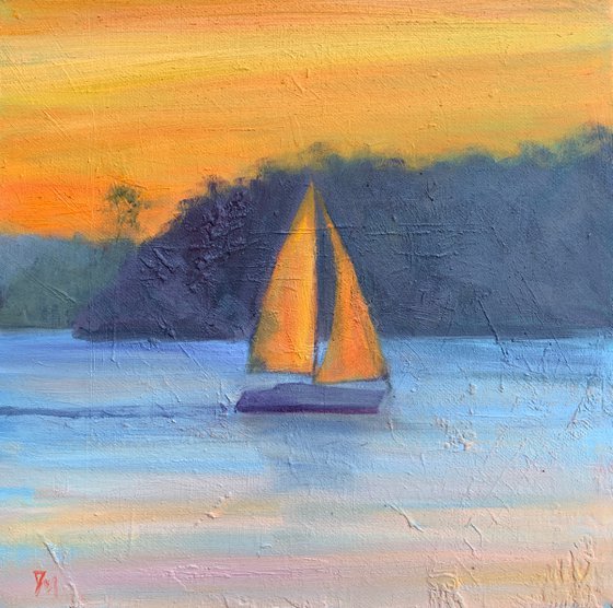 Sunset sailing