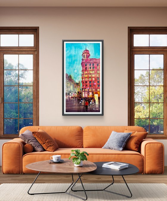 Evening walk in Madrid