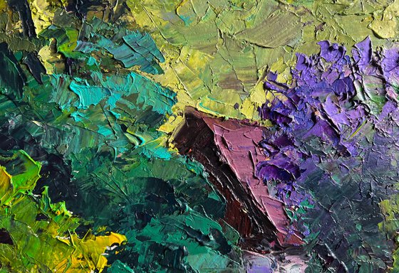 Lilac Bush in the Garden